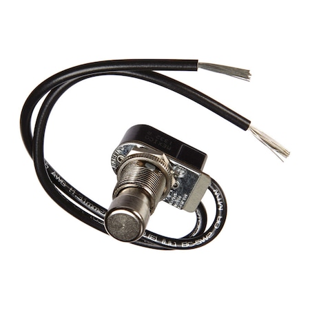 Jandorf Jandorf 10 amps Single Pole Push Button Appliance Switch Black/Silver 1 pk 61036